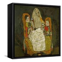 Mother with Two Children, 1915-Egon Schiele-Framed Stretched Canvas