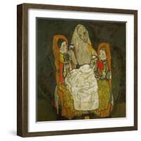 Mother with Two Children, 1915-Egon Schiele-Framed Giclee Print