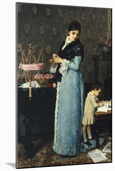 Mother-Silvestro Lega-Mounted Giclee Print