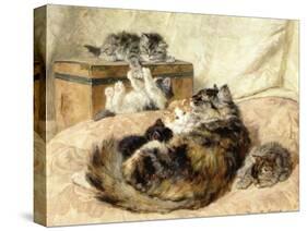 Mothercare, 1898-Henriette Ronner-Knip-Stretched Canvas