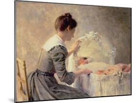 Motherhood, 1898-Louis Adan-Mounted Giclee Print