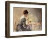 Motherhood, 1898-Louis Adan-Framed Giclee Print