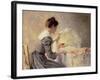 Motherhood, 1898-Louis Adan-Framed Giclee Print