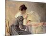 Motherhood, 1898-Louis Adan-Mounted Giclee Print