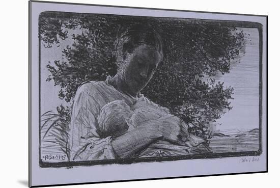 Motherhood, 1903-Robert Sterl-Mounted Giclee Print