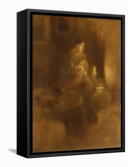 Motherhood-Eugene Carriere-Framed Stretched Canvas