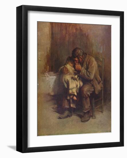 'Motherless', c1899, (1914)-Luke Fildes-Framed Giclee Print