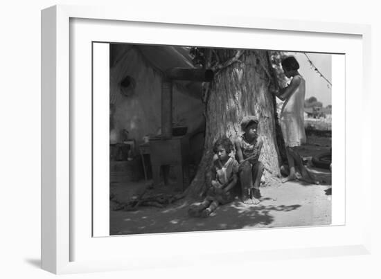 Motherless Migrant Children-Dorothea Lange-Framed Art Print