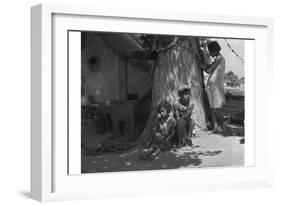 Motherless Migrant Children-Dorothea Lange-Framed Art Print