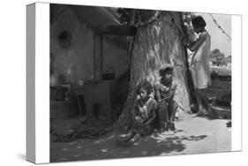 Motherless Migrant Children-Dorothea Lange-Stretched Canvas