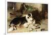 Motherless: the Shepherd's Pet, 1897-Walter Hunt-Framed Giclee Print