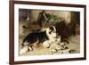 Motherless: the Shepherd's Pet, 1897-Walter Hunt-Framed Giclee Print