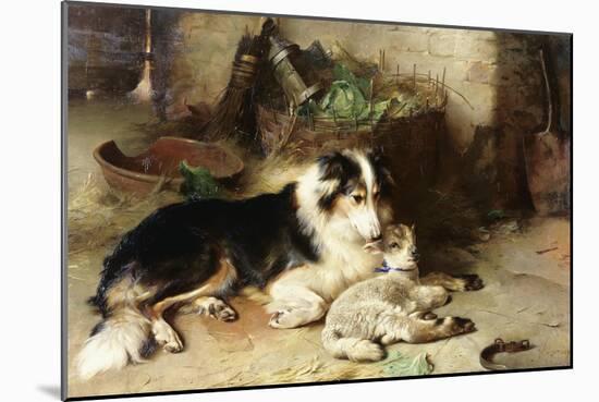 Motherless: the Shepherd's Pet, 1897-Walter Hunt-Mounted Giclee Print