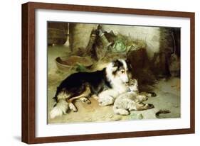 Motherless-The Shepherd's Pet, 1897-Walter Hunt-Framed Giclee Print