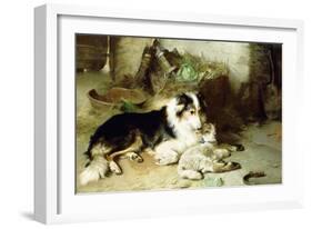 Motherless-The Shepherd's Pet, 1897-Walter Hunt-Framed Giclee Print