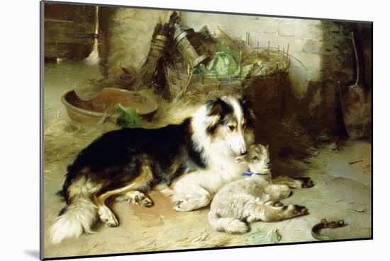 Motherless-The Shepherd's Pet, 1897-Walter Hunt-Mounted Giclee Print