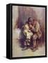 Motherless-Sir Samuel Luke Fildes-Framed Stretched Canvas