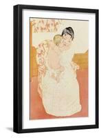 Motherly Tenderness-Mary Cassatt-Framed Art Print