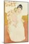 Motherly Tenderness-Mary Cassatt-Mounted Art Print