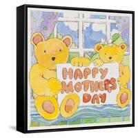 Mothers Day Bears-Jennifer Abbott-Framed Stretched Canvas
