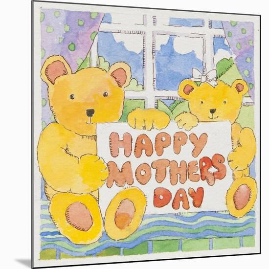 Mothers Day Bears-Jennifer Abbott-Mounted Giclee Print