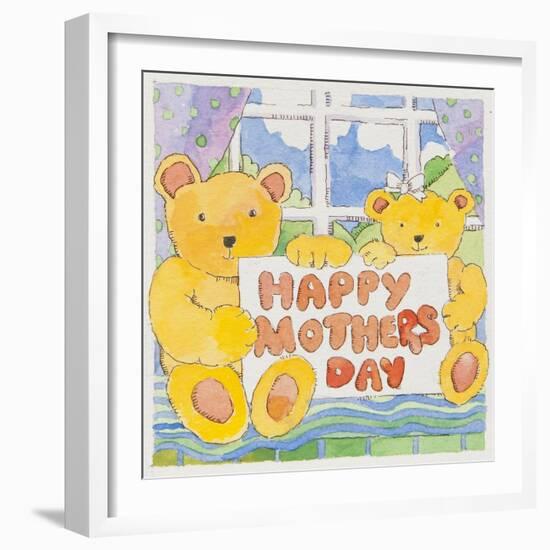 Mothers Day Bears-Jennifer Abbott-Framed Giclee Print