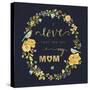 Mothers Day Wreath-Yachal Design-Stretched Canvas