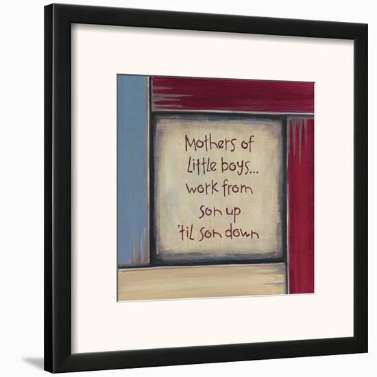 Mothers of Little Boys-Karen Tribett-Framed Art Print