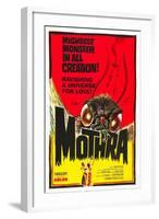 Mothra, poster art, 1961-null-Framed Art Print