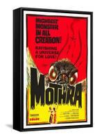 Mothra, poster art, 1961-null-Framed Stretched Canvas