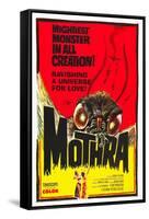 Mothra, poster art, 1961-null-Framed Stretched Canvas