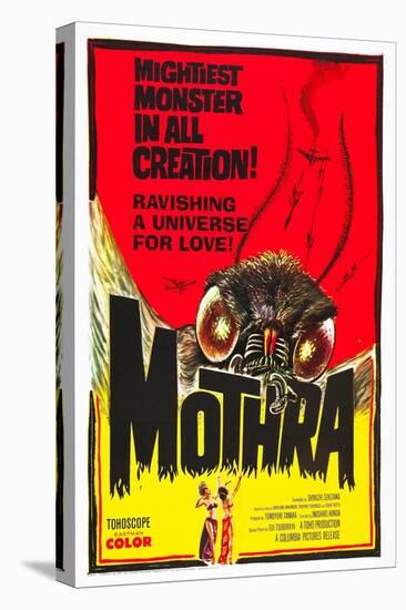 Mothra, poster art, 1961-null-Stretched Canvas