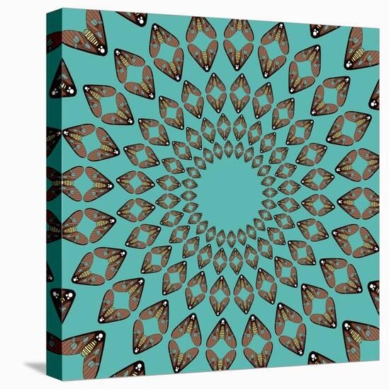 Moths Pachanga, Brown Moth-Belen Mena-Stretched Canvas