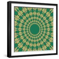 Moths Pachanga, Green Moth-Belen Mena-Framed Giclee Print