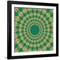 Moths Pachanga, Green Moth-Belen Mena-Framed Giclee Print