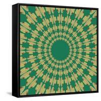 Moths Pachanga, Green Moth-Belen Mena-Framed Stretched Canvas