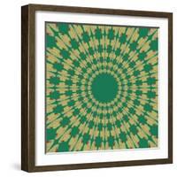 Moths Pachanga, Green Moth-Belen Mena-Framed Giclee Print