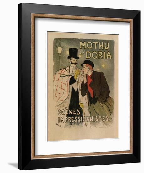 Mothu and Doria. (Scènes Impressioniste), 1893-Théophile Alexandre Steinlen-Framed Giclee Print