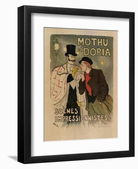 Mothu and Doria. (Scènes Impressioniste), 1893-Théophile Alexandre Steinlen-Framed Giclee Print