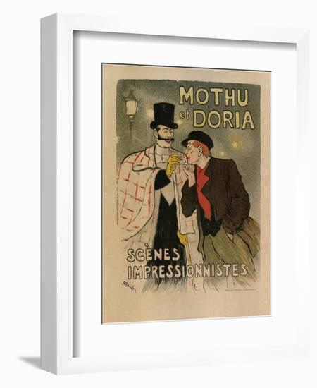 Mothu and Doria. (Scènes Impressioniste), 1893-Théophile Alexandre Steinlen-Framed Giclee Print