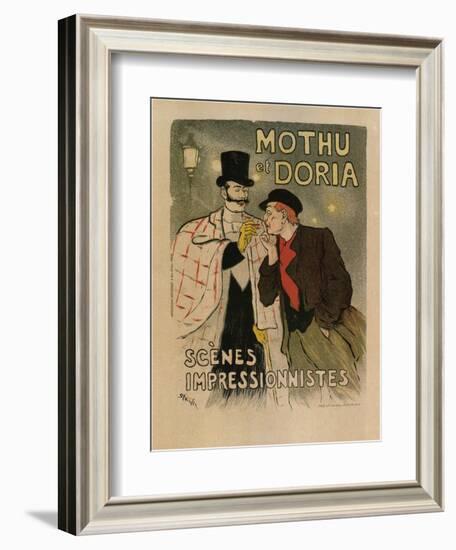 Mothu and Doria. (Scènes Impressioniste), 1893-Théophile Alexandre Steinlen-Framed Giclee Print