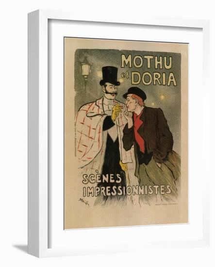 Mothu and Doria. (Scènes Impressioniste), 1893-Théophile Alexandre Steinlen-Framed Giclee Print