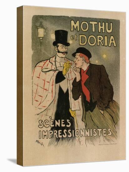 Mothu and Doria. (Scènes Impressioniste), 1893-Théophile Alexandre Steinlen-Stretched Canvas