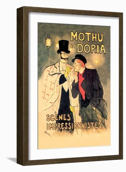 Mothu et Doria: Scenes Impressionnistes-Th?ophile Alexandre Steinlen-Framed Art Print