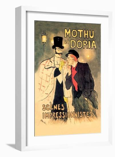 Mothu et Doria: Scenes Impressionnistes-Th?ophile Alexandre Steinlen-Framed Art Print