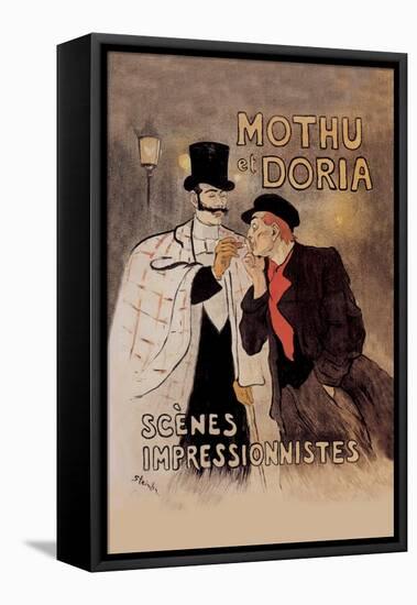 Mothu et Doria-Th?ophile Alexandre Steinlen-Framed Stretched Canvas