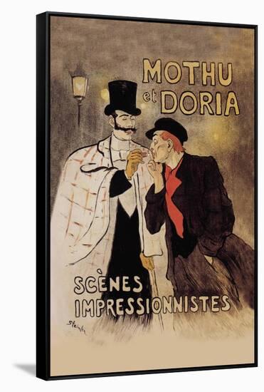 Mothu et Doria-Théophile Alexandre Steinlen-Framed Stretched Canvas
