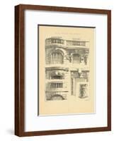 Motifs D'architecture Moderne II-Schmidt Schmidt-Framed Premium Giclee Print