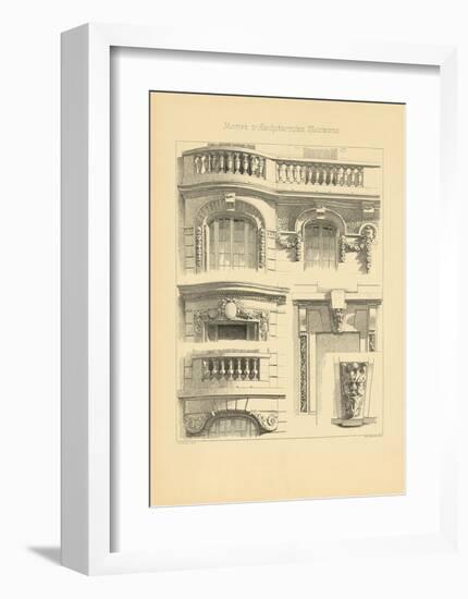 Motifs D'architecture Moderne II-Schmidt Schmidt-Framed Premium Giclee Print