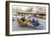 Motion Blur Image of a Tuk-Tuk in the Capital City of Phnom Penh-Michael Nolan-Framed Photographic Print